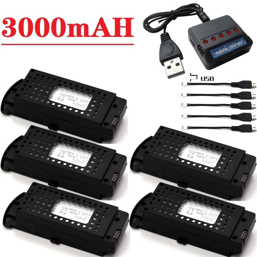 Eachine Drone E58 - Q6 Drones Batterij 3.7V 3000mAh voor