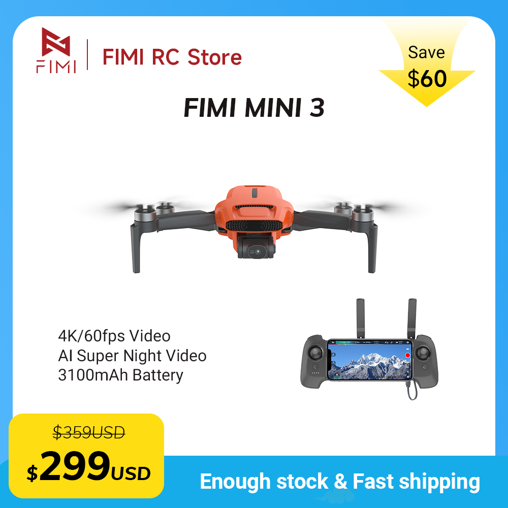 Drone Camera Night Vision - FIMI MINI 3 Camera Drone 4K