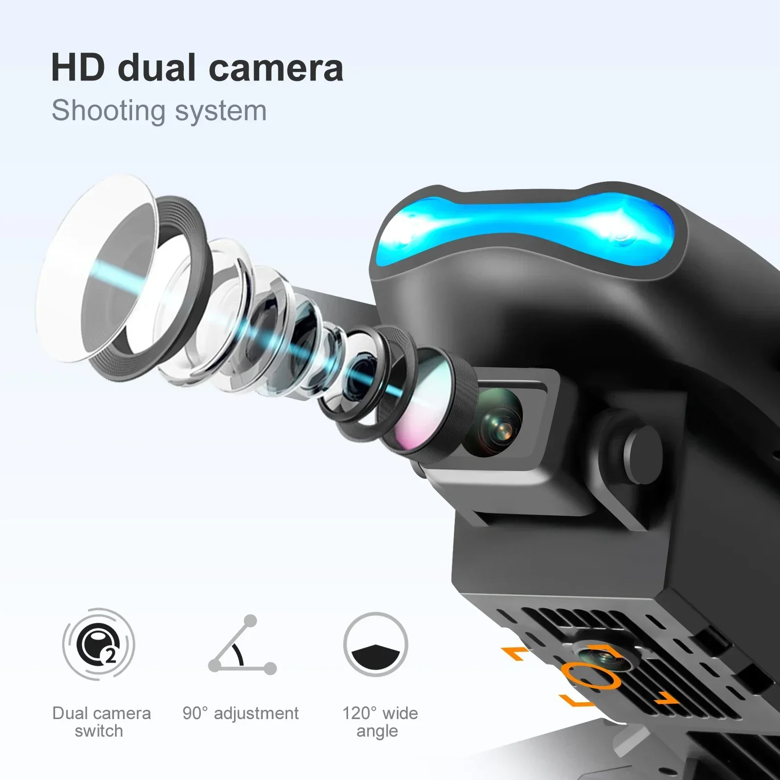 Nieuwe E99 Pro HD 4K Drone Dua - Drone Camera Mount recensie en prijs